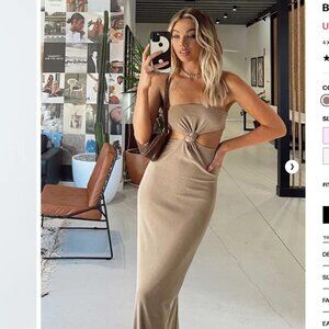 Princess Polly Gatlin Cut Out Maxi Dress